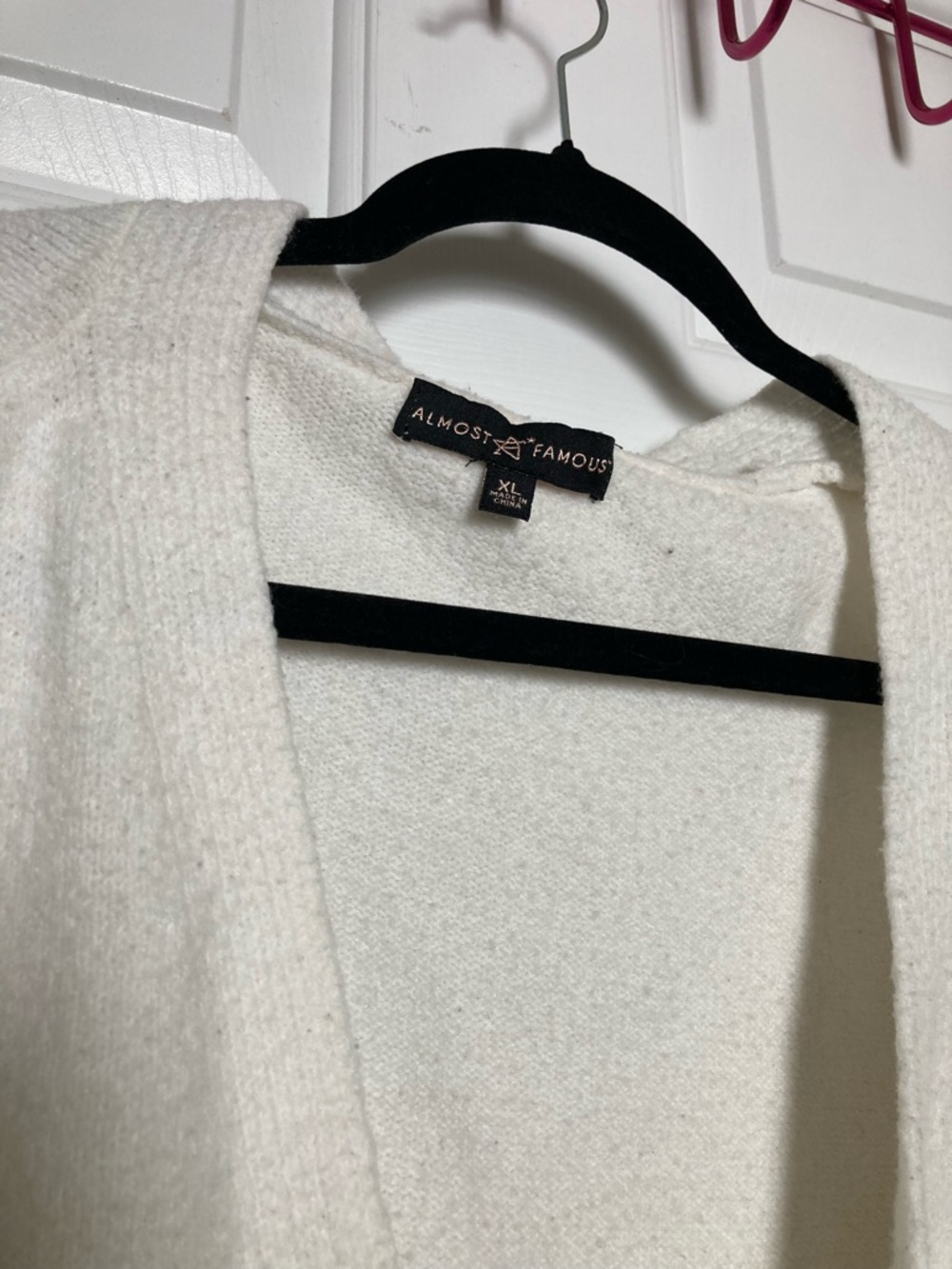 Almost Famous Cream Button-Front Cardigan - Picture 2 of 4